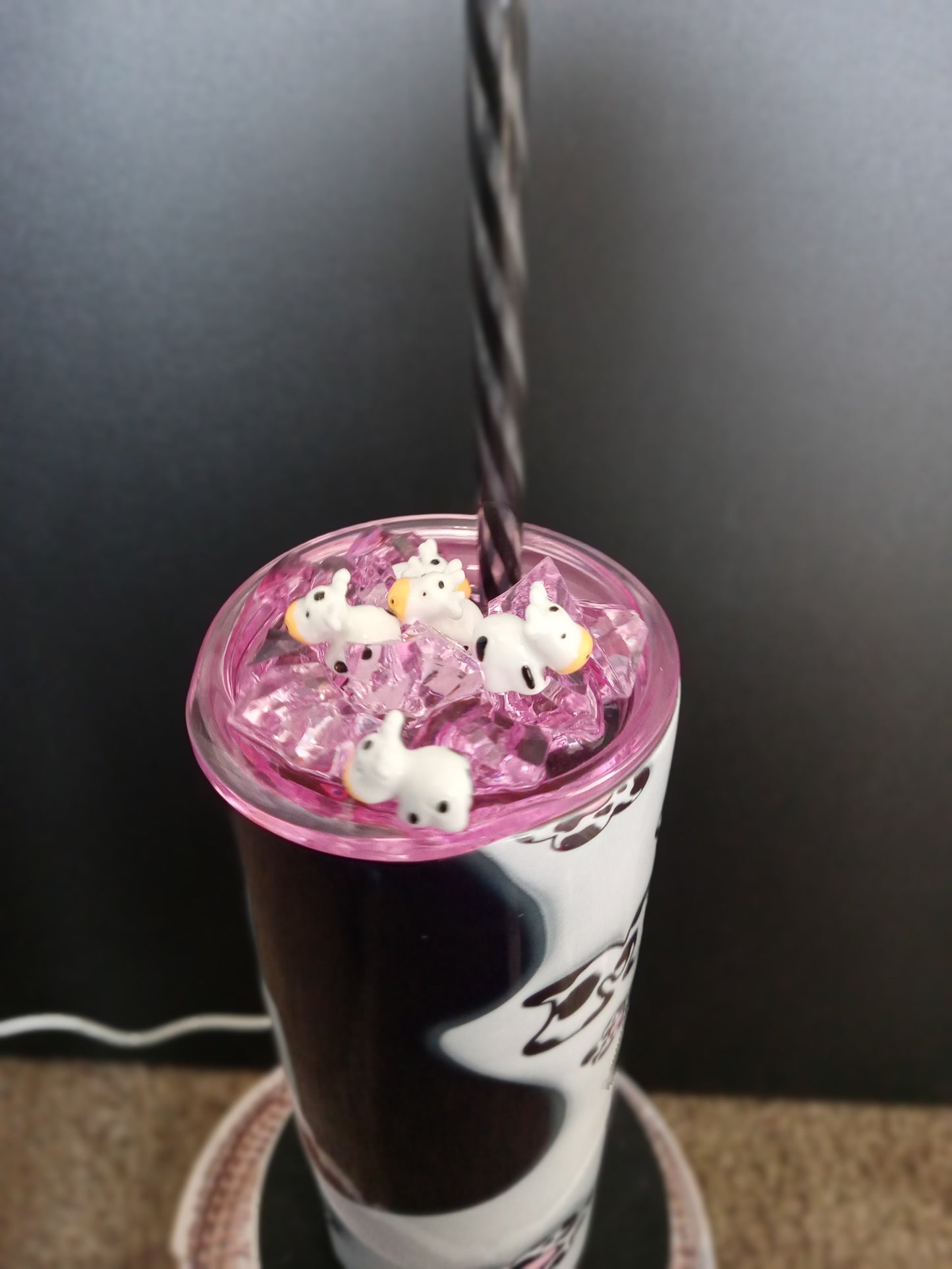 Pink&BLK MOO Cow Cup