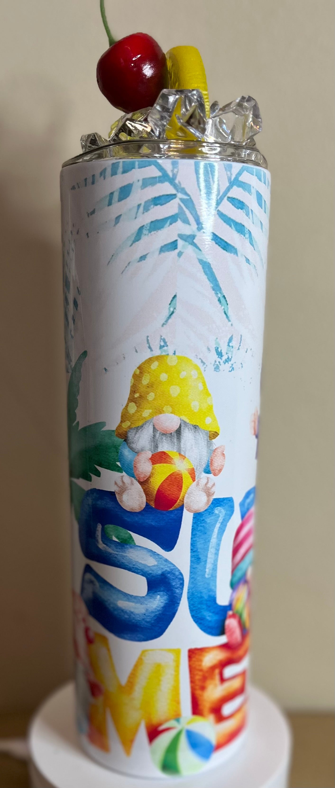 30 ounce summer tumbler with free lid