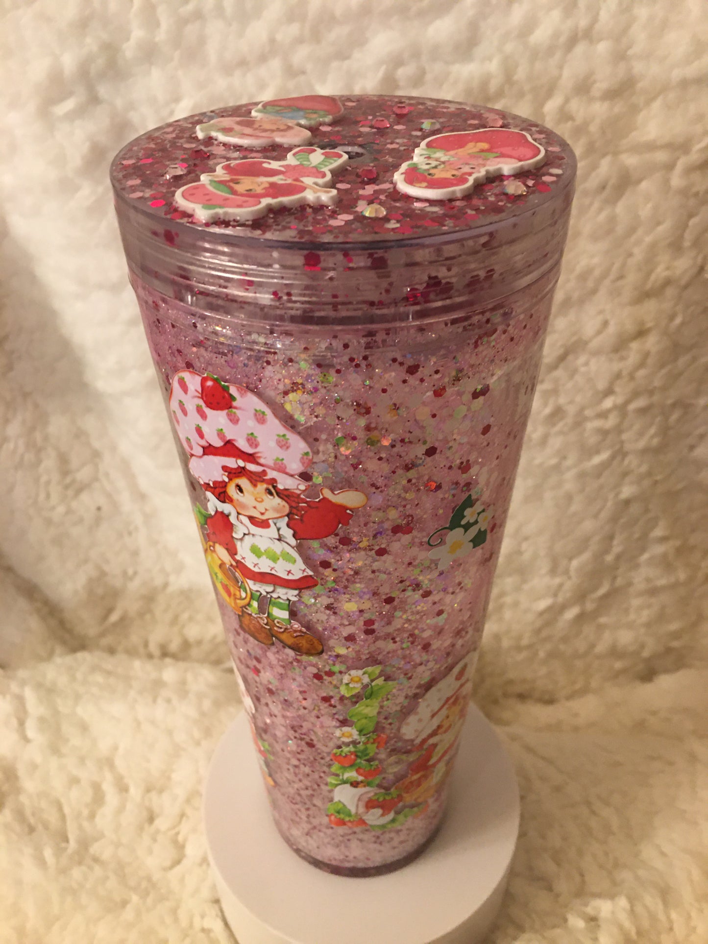Strawberry Shortcake Suspended Snow Globe Tumbler