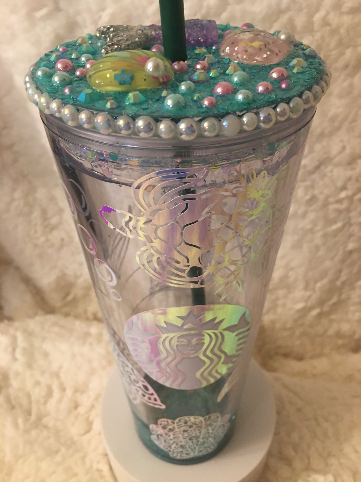 Ocean Themed SB 24oz Snow Globe Tumbler